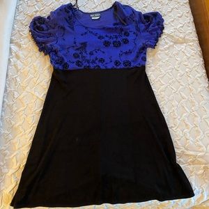 Purple and black dress